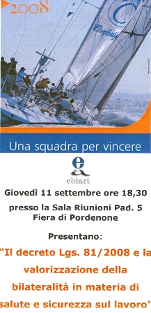 SICUREZZA SUL LAVORO, UNA RIFLESSIONE SUL TEMA.<BR