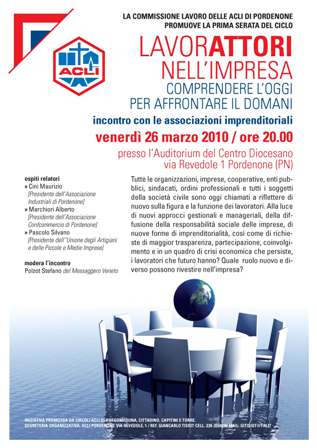 INCONTRO ACLI CON IL MONDO IMPRENDITORIALE