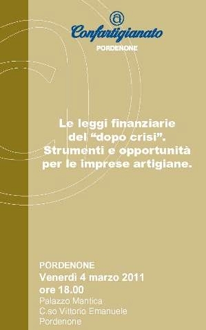 Le leggi finanziarie del “dopo crisi”.
Strumenti 