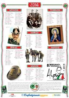 DEDICATO AGLI ALPINI, IL CALENDARIO DI CONFARTIGIA