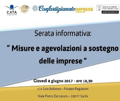 SERATA INFORMATIVA SACILE 08 GIUGNO 2017