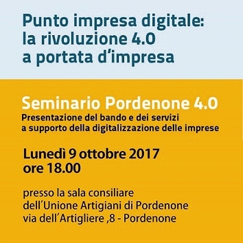 SEMINARIO BANDI DIGITALIZZAZIONE - LUNEDI' 9 OTTOB