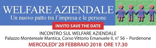 SAVE THE DATE - INCONTRO SUL WELFARE AZIENDALE - 2